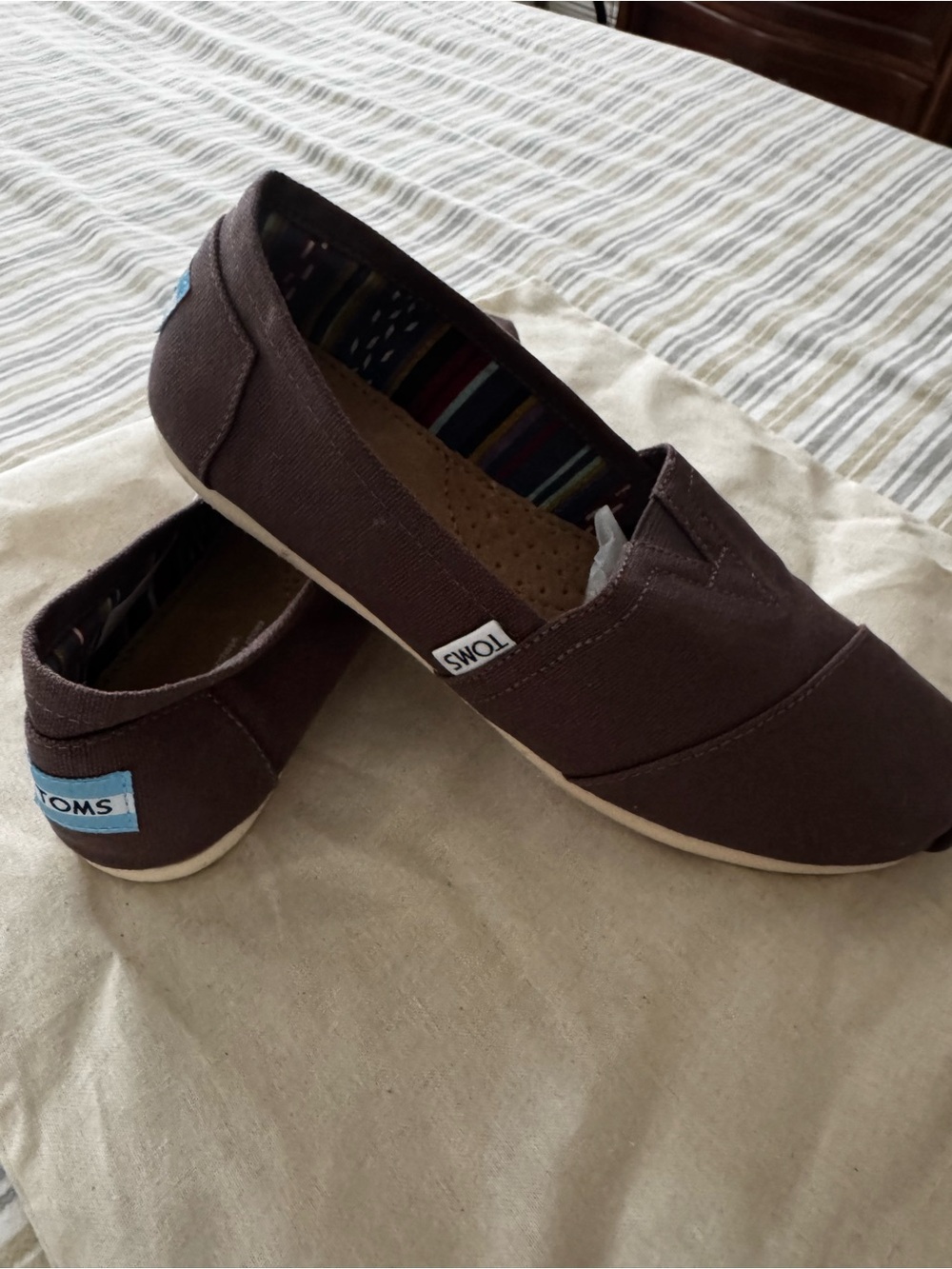 Toms Women's Classic Canvas Slip-On in Brown